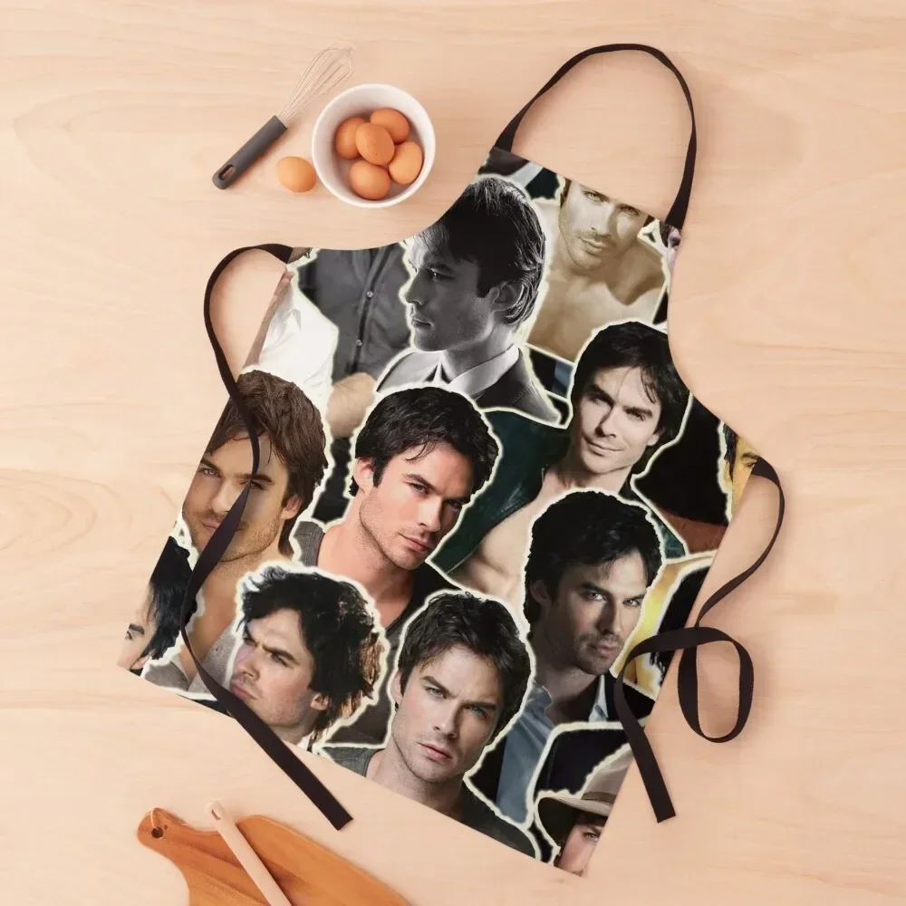 

Ian Somerhalder collage Damon - Sagittarius Apron nail tech supplies Novelties Kitchen And Home Kitchen on the wall Apron