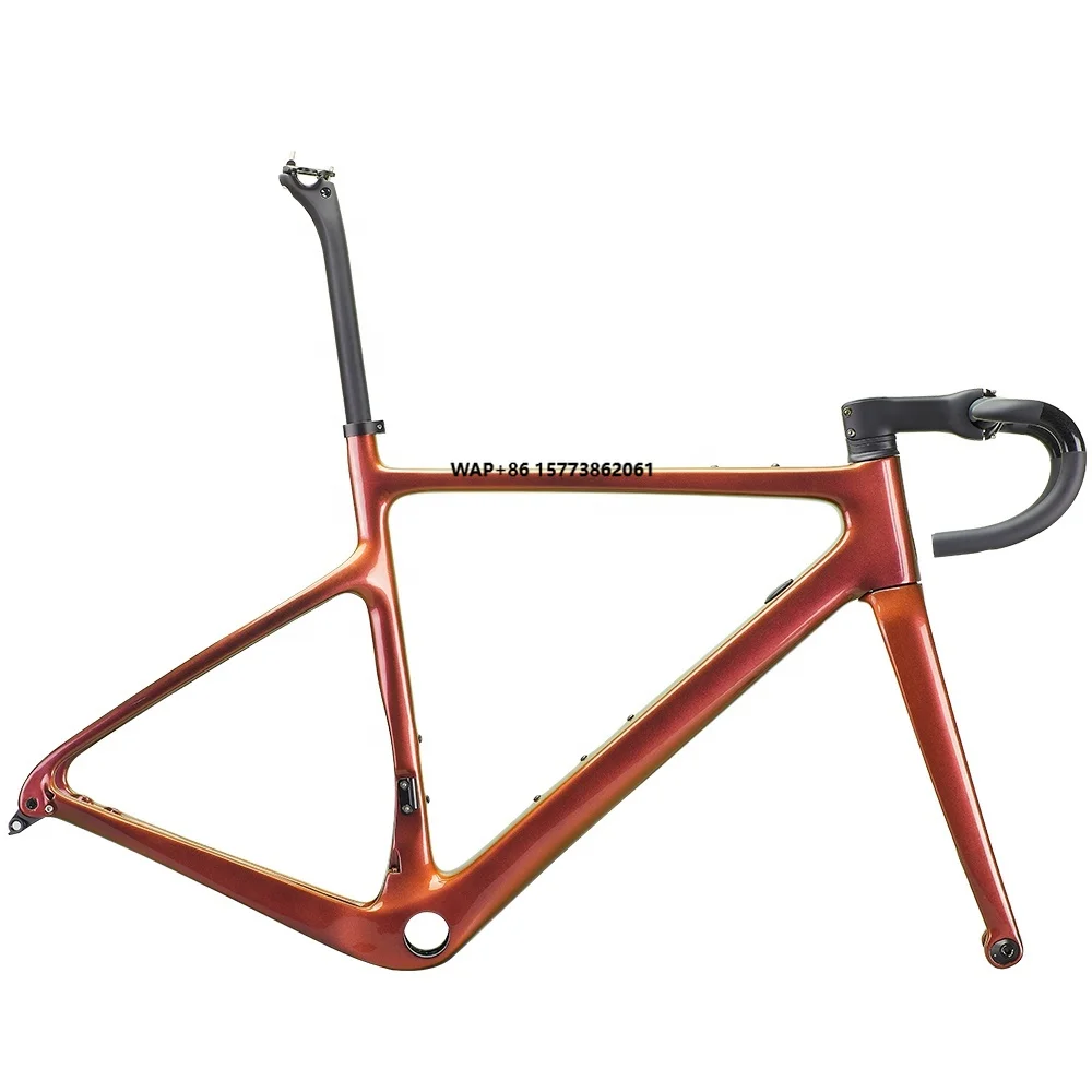 

YF-R068 Customized Carbon Fiber Cyclocross Road Racing Bicycle Frame BB79 Disc Brake UD High Strength Cycling Bike Gravel Frames