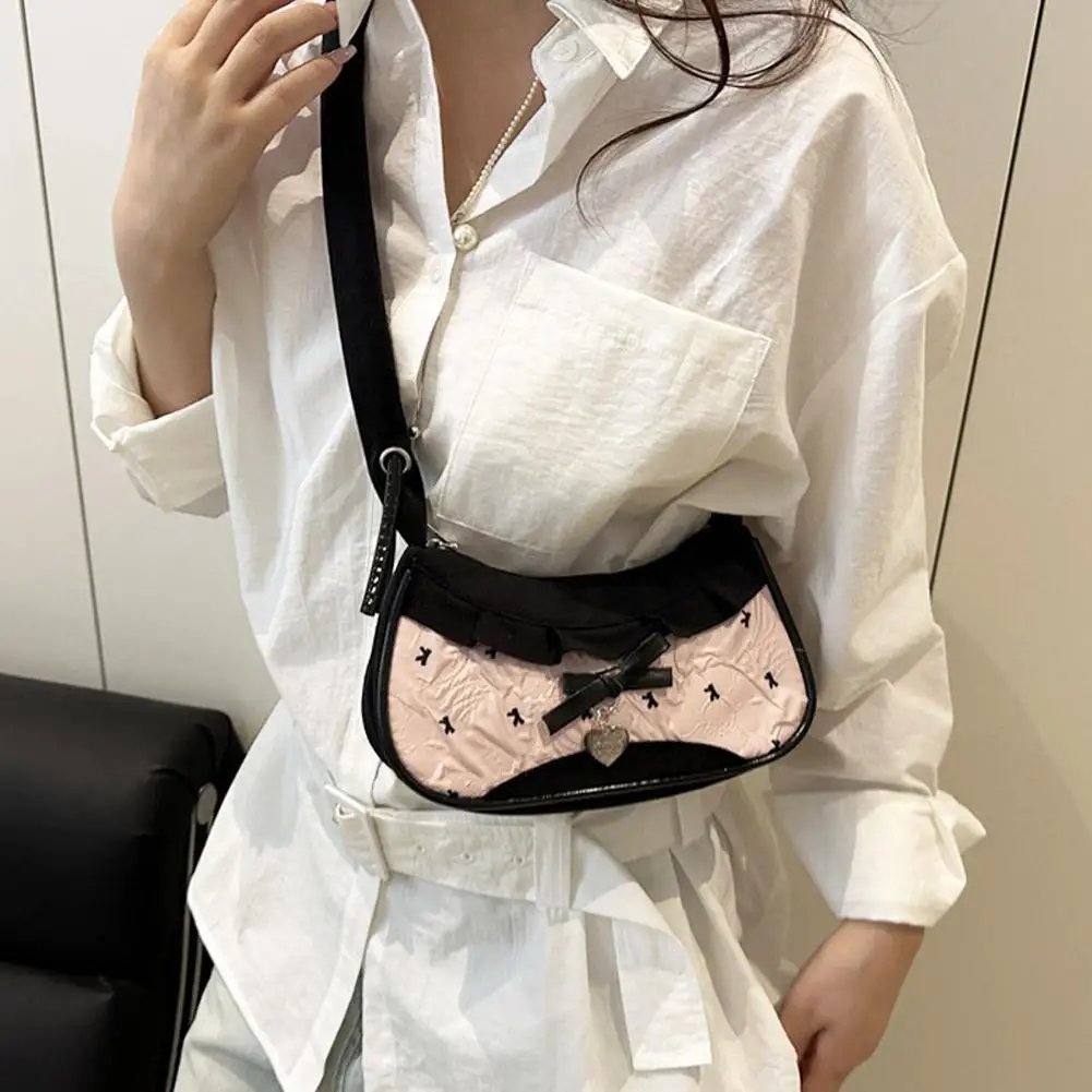 New Cute Checkered Handheld Underarm Bag Cowboy Sweet Women'S Simple And Fresh Y2k Fashion Casual Shoulder Bag Gift For Fri Z2Y3