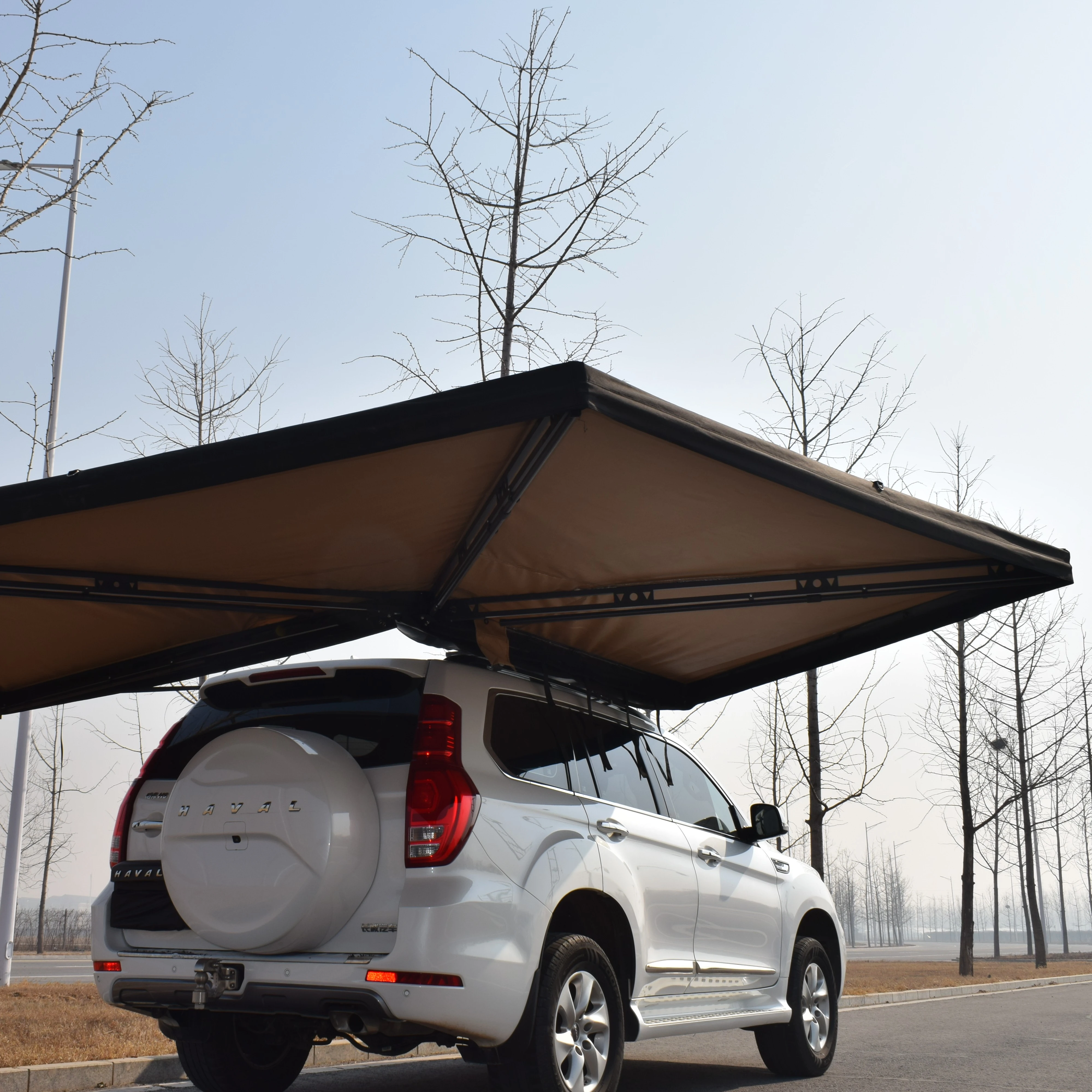 

Car Side 270 Degree Awning Outdoor Camping Sunshade Waterproof 4x4 off Road Car Roof Awning for Cars