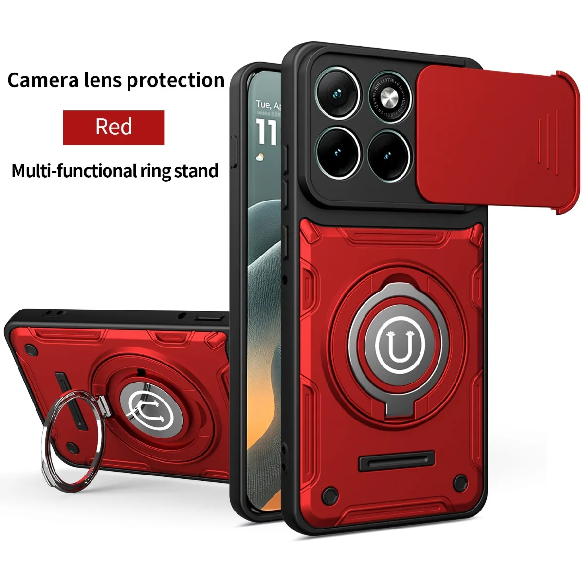 Coque de téléphone antichoc avec anneau de support pour Motorola Edge 70 X70 Air 60 Pro Moto G86 G85 G55 G35 G56, compatible Magsafe