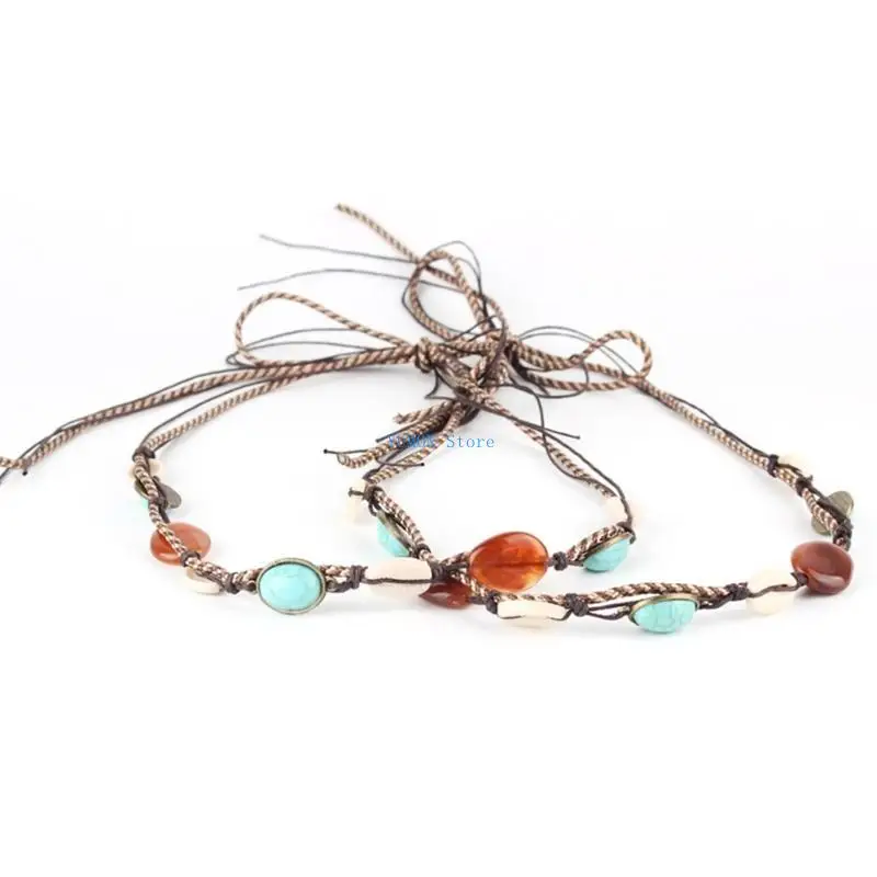 D0UD قبعة رعاة البقر الفرقة الغربية مطرز قبعة الفرقة رصع قبعة الفرقة الغربية قبعة حزام الفرقة الأمريكيين الأصليين قبعة الفرقة