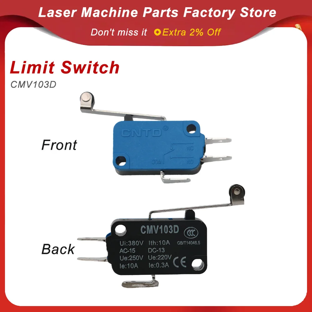 

Высококачественный малогабаритный концевой выключатель CMV103D с длинной ручкой для лазерных станков CO2