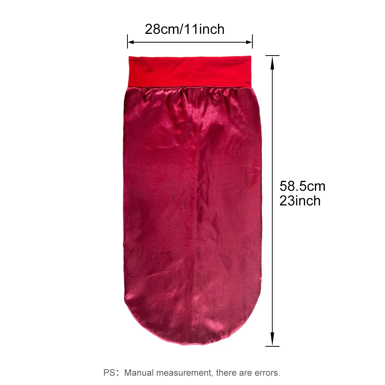 Neue Lange Satin Motorhaube Schlaf Kappe Frauen Seidige Schlaf Kappe Mit Breiten Gummiband Haarpflege Turban Zöpfe Lockiges Haar Natürliche Haar – Detail 2