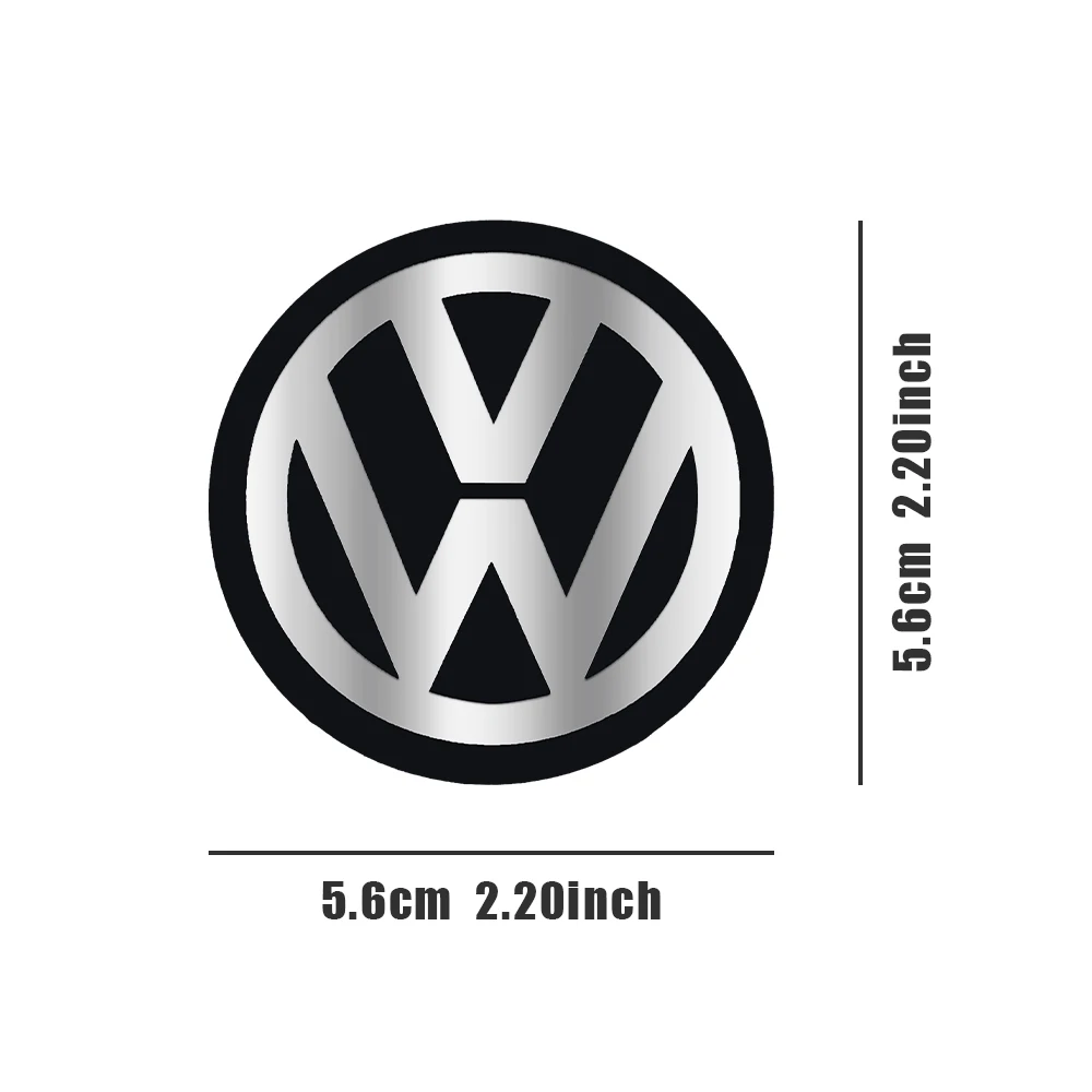 4 sztuk/zestaw 56mm koło samochodowe plakietka naklejka z logo 60mm pokrywa piasty dla V-W R Jetta Beetle CC golfowego EOS GTI MTM Passat akcesoria