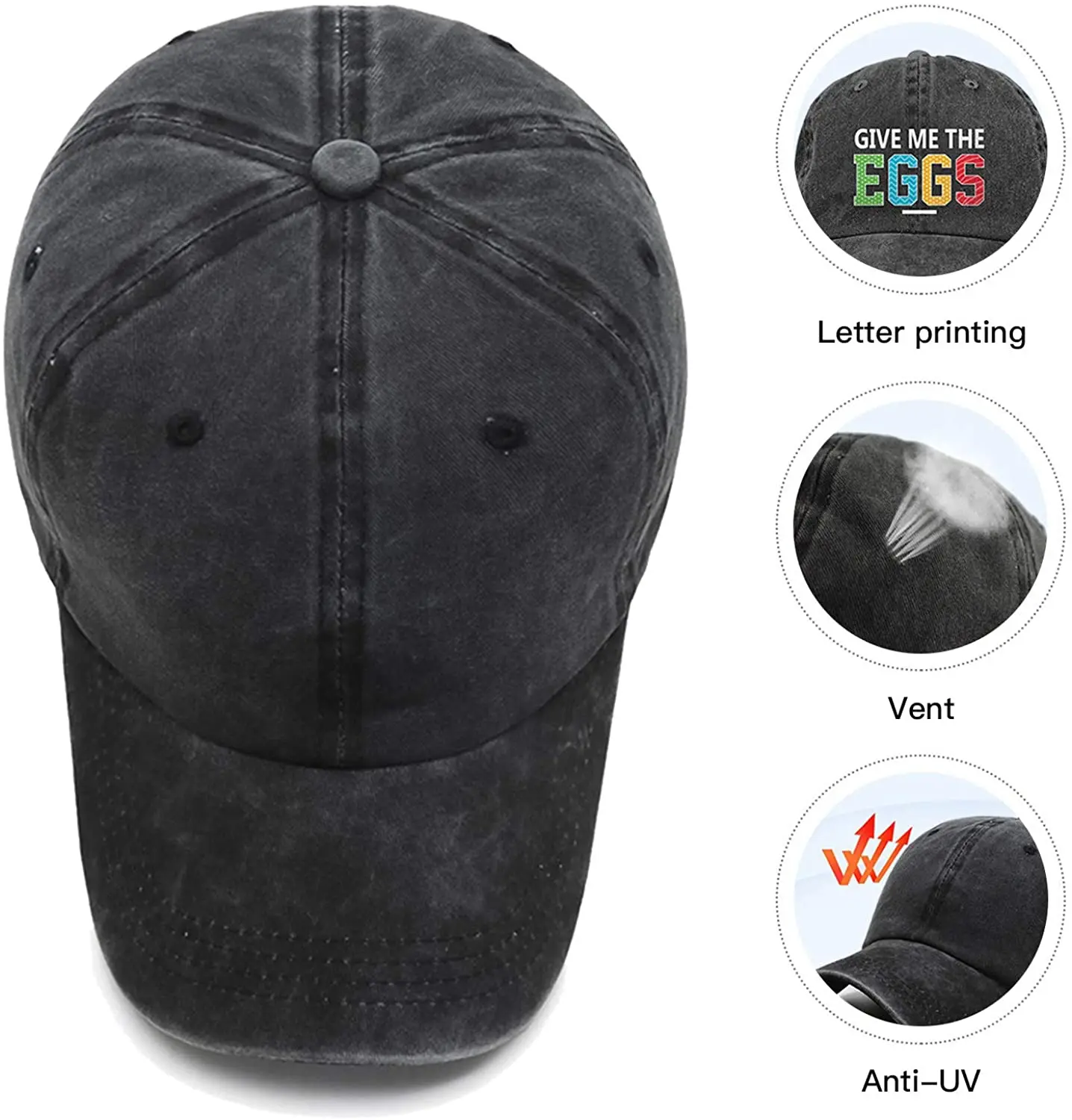 Casquette de cowboy en denim avec logo amusant, chapeau de sport unisexe, casquette de baseball noire, patte de chien de plage, mode estivale