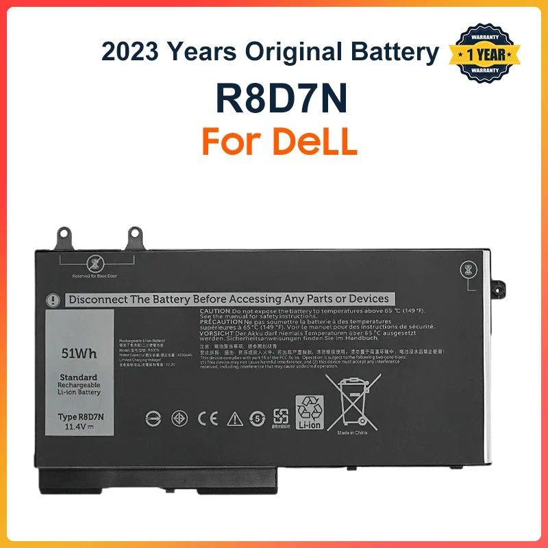 4GVMP R8D7N Laptop Battery For Dell Latitude 5400 5500 Precision 3540 Inspiron 7590 7591 7791 2-in-1 P84F P42E