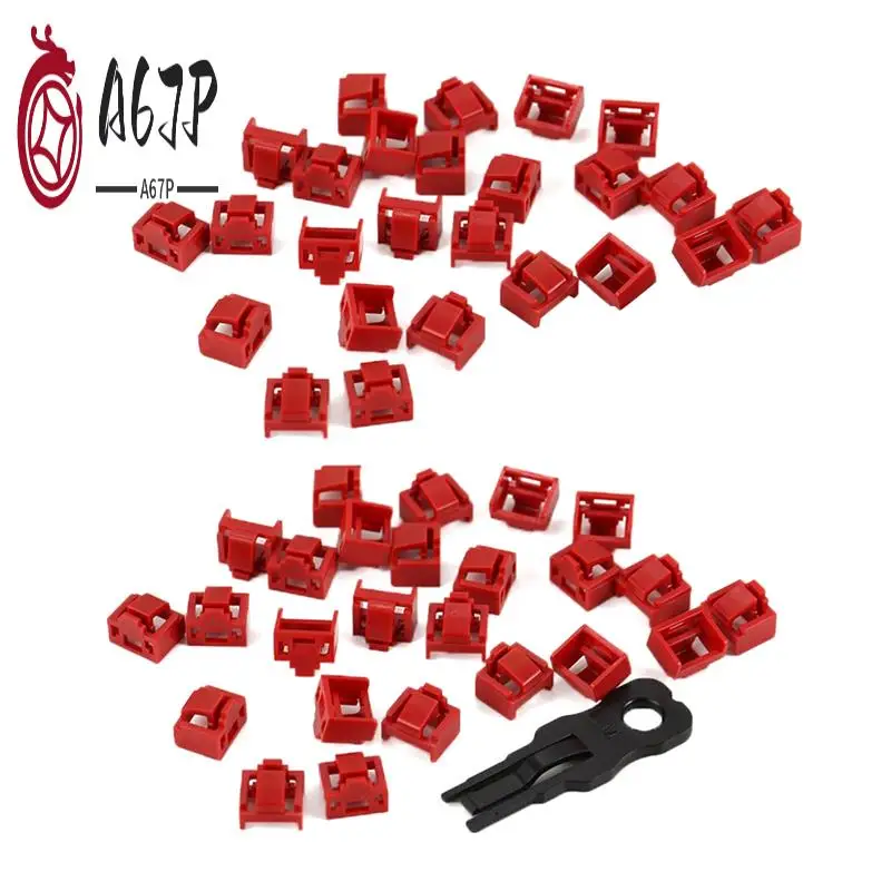 

A67P-600Pcs Red RJ45 Port Ethernet LAN Hub Anti Dust Cover Plug Cap Blockout Protector With Proprietary Lock And Key