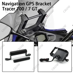 Suporte para telefone móvel para YAMAHA, GPS Navigation Bracket Board, Acessórios para motocicletas, TRACER700, Tracer 7, Tracer7, 2016, 2017, 2021