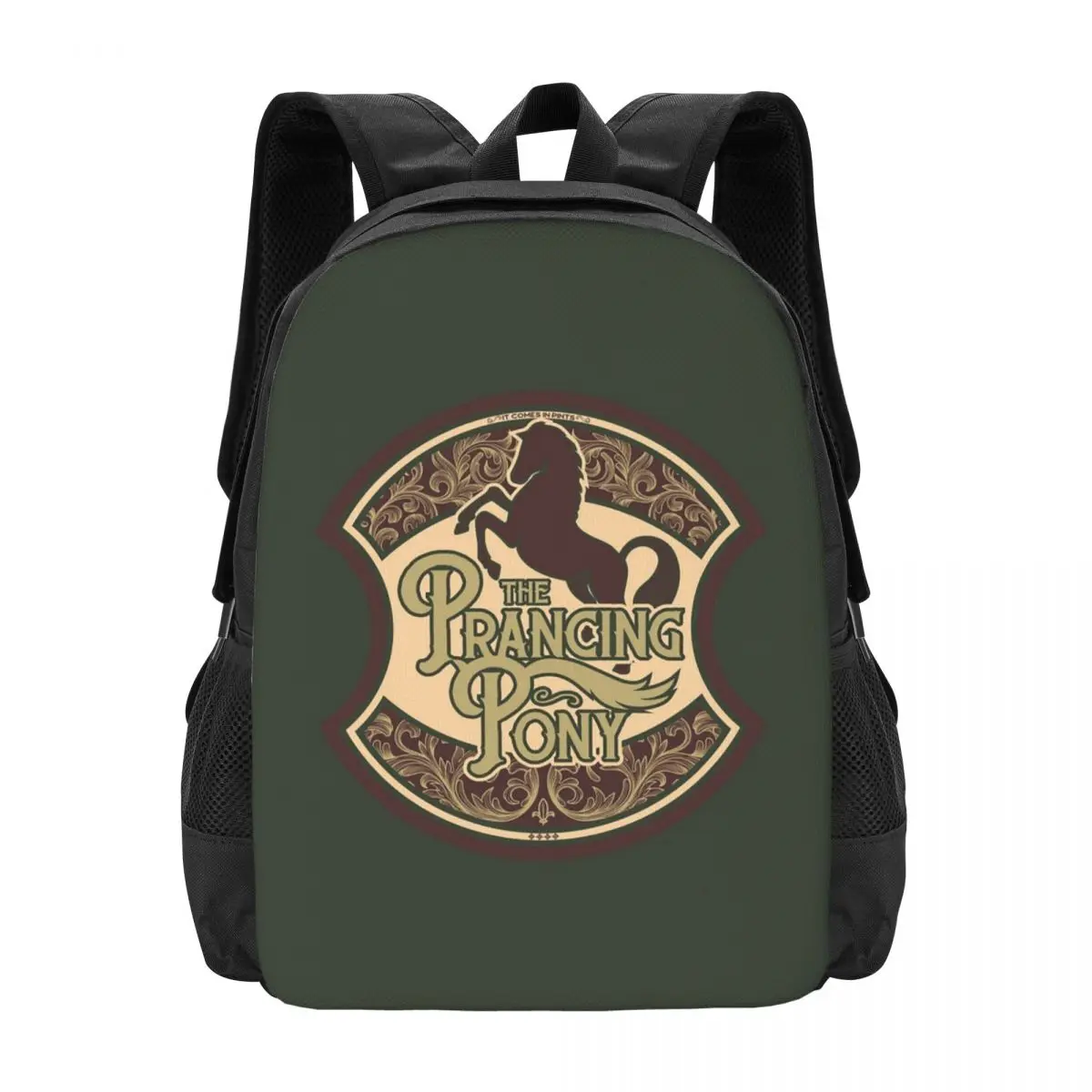 Prancing Pony Backpack Hot Sale Daypack Large Capacity Children BookBag School Bag Shoulder Bags for Men Women
