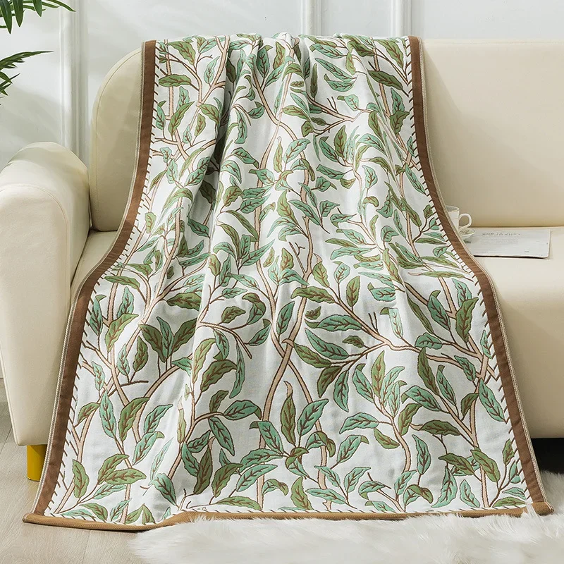 Afternoon Nap Cover Blanket Lengthen Cotton Material 4-layer Gauze Bath Sheet Easy To Clean and Easy To Absorb Water Hair Towels