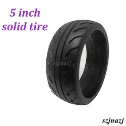 5 Inch Solid Tire for Mini Electric Scooter Fast Wheel F0,Jackhot,Nes Carbon Fiber Explosion Proof Tyre Parts