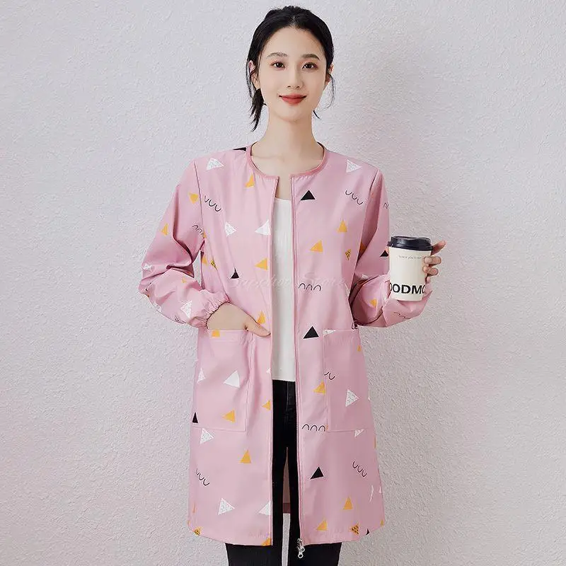2025 Dog Grooming Uniform Pet Groomer Waterproof Gown Hairdressing Work Clothes Beauty Salon Robe Hairdresser Uniforms Women Men
