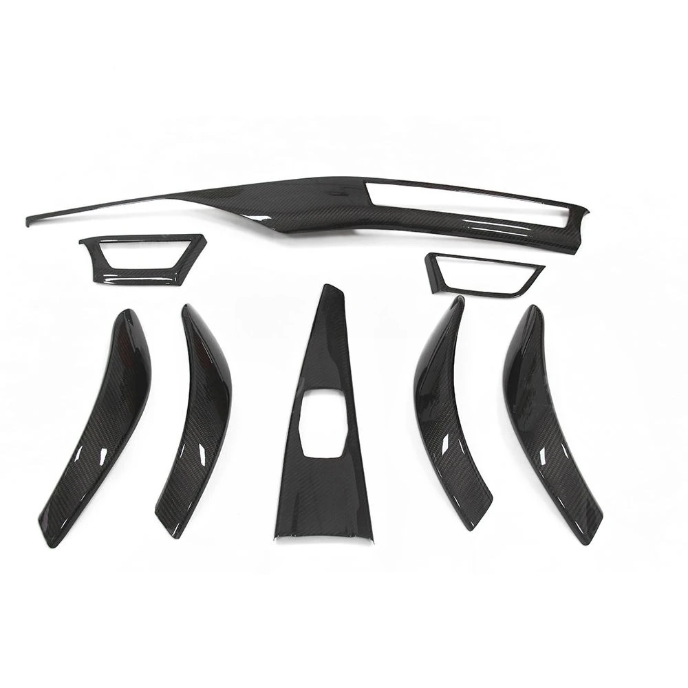 

8-Piece carbon fiber interior F30 F32/F33/F36 styling covers dashboard door panel sedan 4-door dedicated 2012-2017
