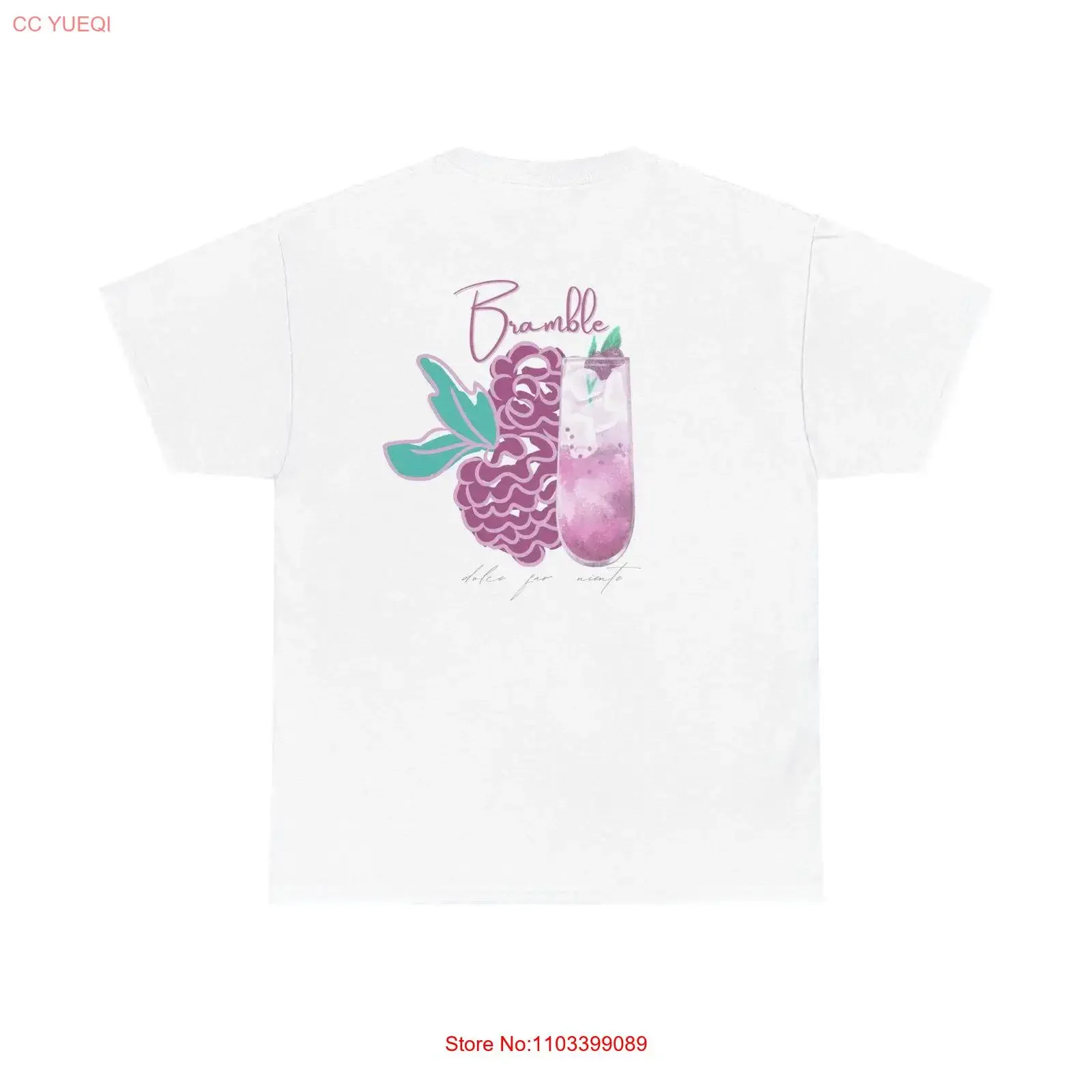 Camiseta Bramble La dolce vita de Fabiola vintage Lavado Versátil Unisex Elegante homme Moda cómoda Gráfico estirado