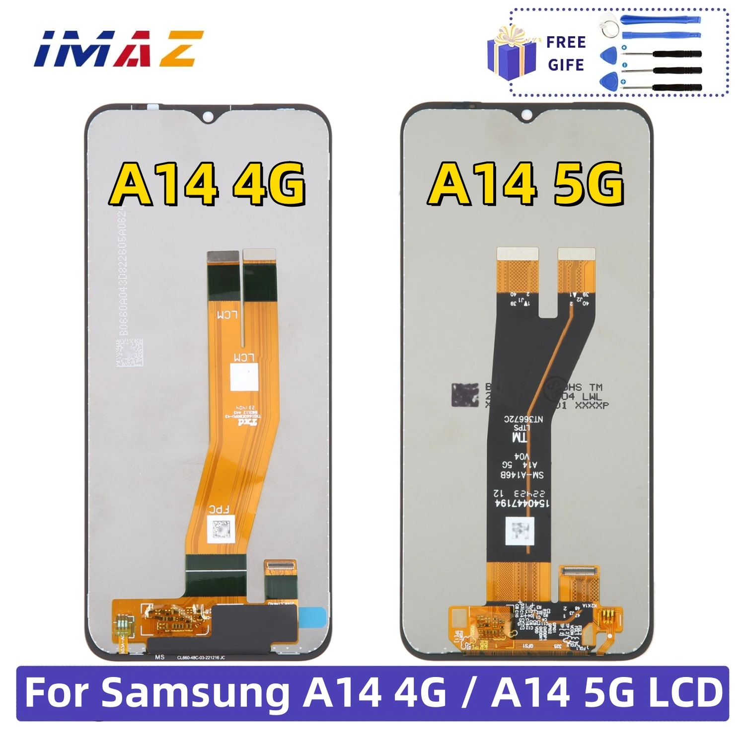 New LCD For Samsung Galaxy A14 4G / 5G A145 A145F A146B A146P A146U LCD Display Touch Screen Digitizer Assembly Panel Replace