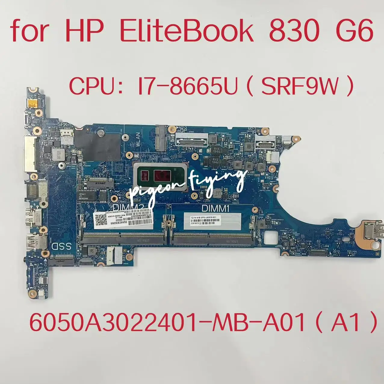 placa mae do portatil para hp elitebook cpu i78665u srf9w ddr4 l60638601 l60638501 6050a3022401 mb a01 6050a3022401 mb a01 01