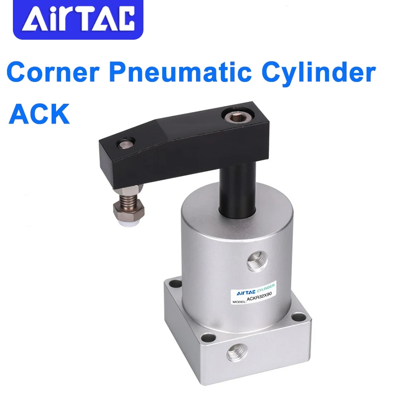AirTAC Corner Pneumatic Cylinder ACK-L/R-25/32/40/50/65-90/180 Left/Right Rotation Clamping Rotating Cylinder