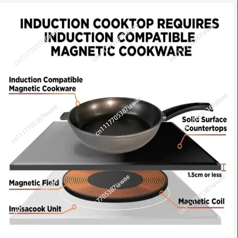 Household and commercial built-in invisible infrared electric induction furnace hidden magnetic granite ceramic stove rock