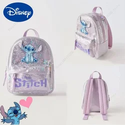 2024 Disney's New Stitched Cartoon Sequined Back Fashionable and Versatile Trendy Kindergarten School Bag for Boys and Girls