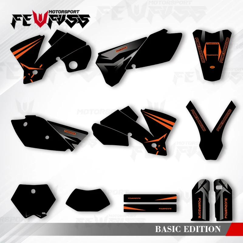 

Графические наклейки Fewfuss, наклейки на мотоцикл, фон на заказ для KTM 125 250 300 350 450 2003 2004 SX SXF 2004 EXC 002