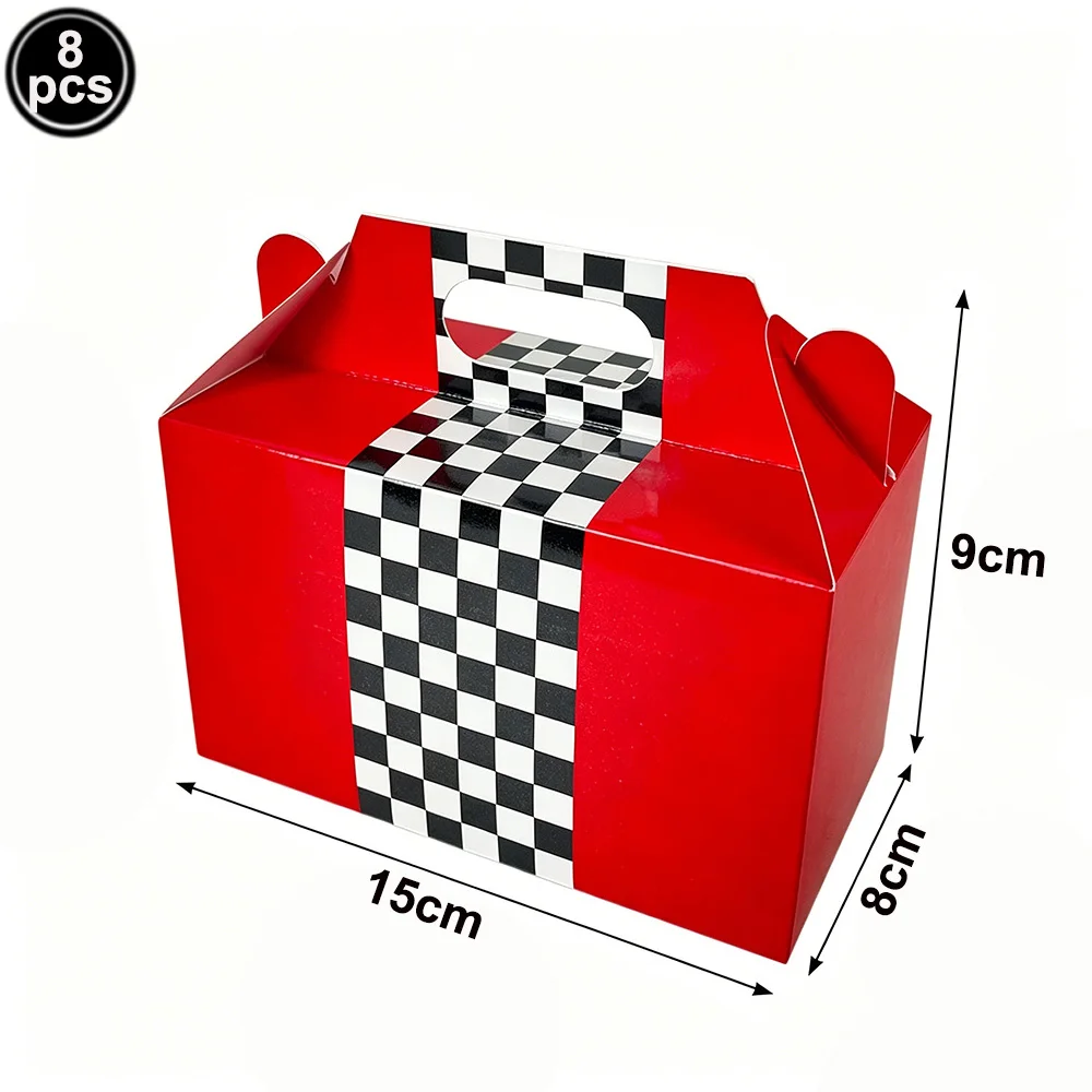 Race Car Party Supplies with Banner Balloon Tablecloth Gift Boxes & Traffic Light Props for Racing Car Birthday Party Decoration - view 4