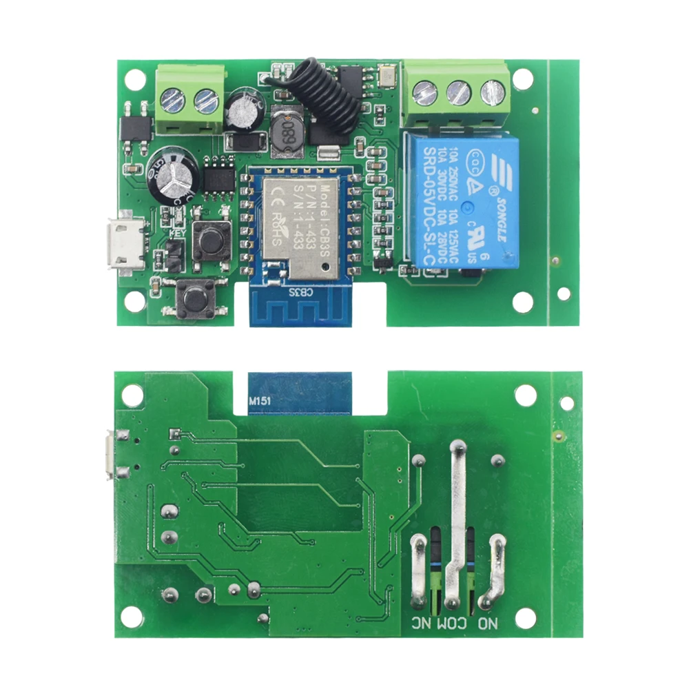 WIFI Tuya Smart Garage Gate Interruptor Motor de Acesso à Porta Eléctrica,USB 5V DC 12V 24V 32V,1 /4 Módulo de Relé de Pulsação de Canal,RF433 Remoto