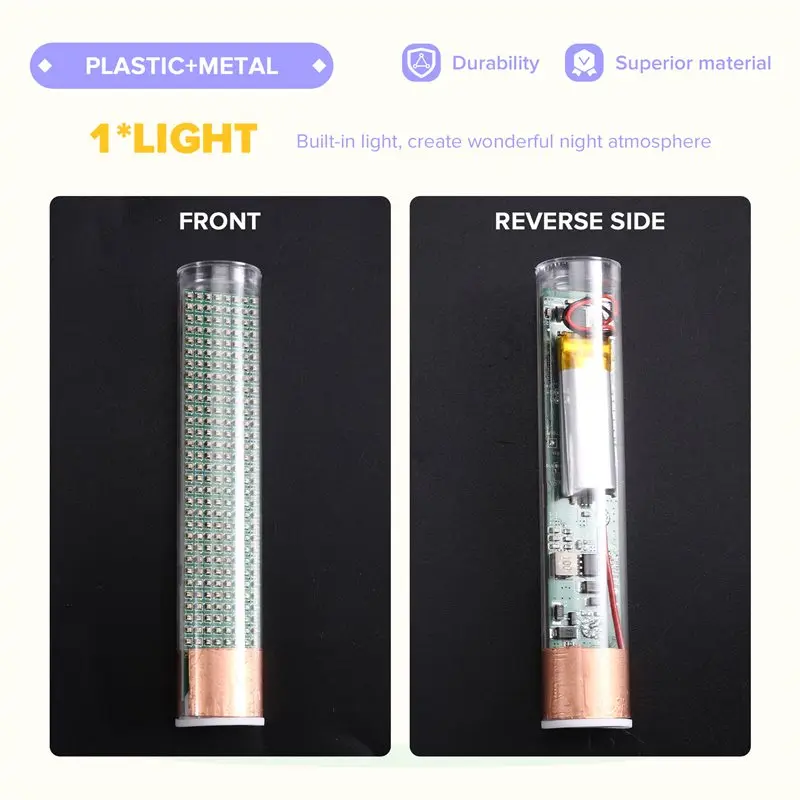 PHFU-Desktop Creative Luminous Ornament Fluid Simulation Ocean Bottle Water Flow Atmosphere Decoration