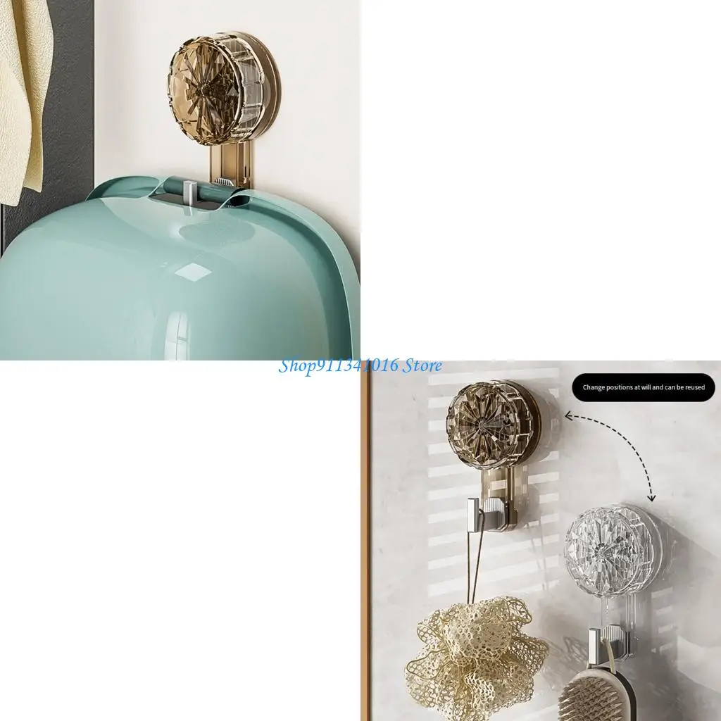 

Waterproof Heavy Duty Adhesive Strong Suction Hook Convenient Kitchen Tool Hanger Removable Bedroom Accessory Rack