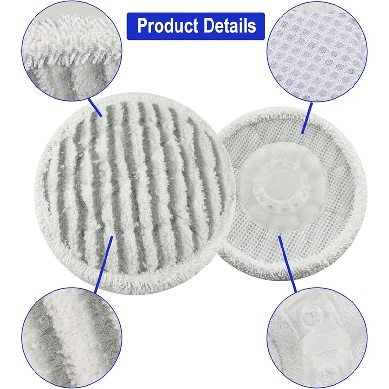 

PZHI-Steam Mop Replacement Pads For Shark S7000AMZ, S7000 S7001TGT S7201 S7005 S7020 Serie Steam Vacuum Cleaner Accessories