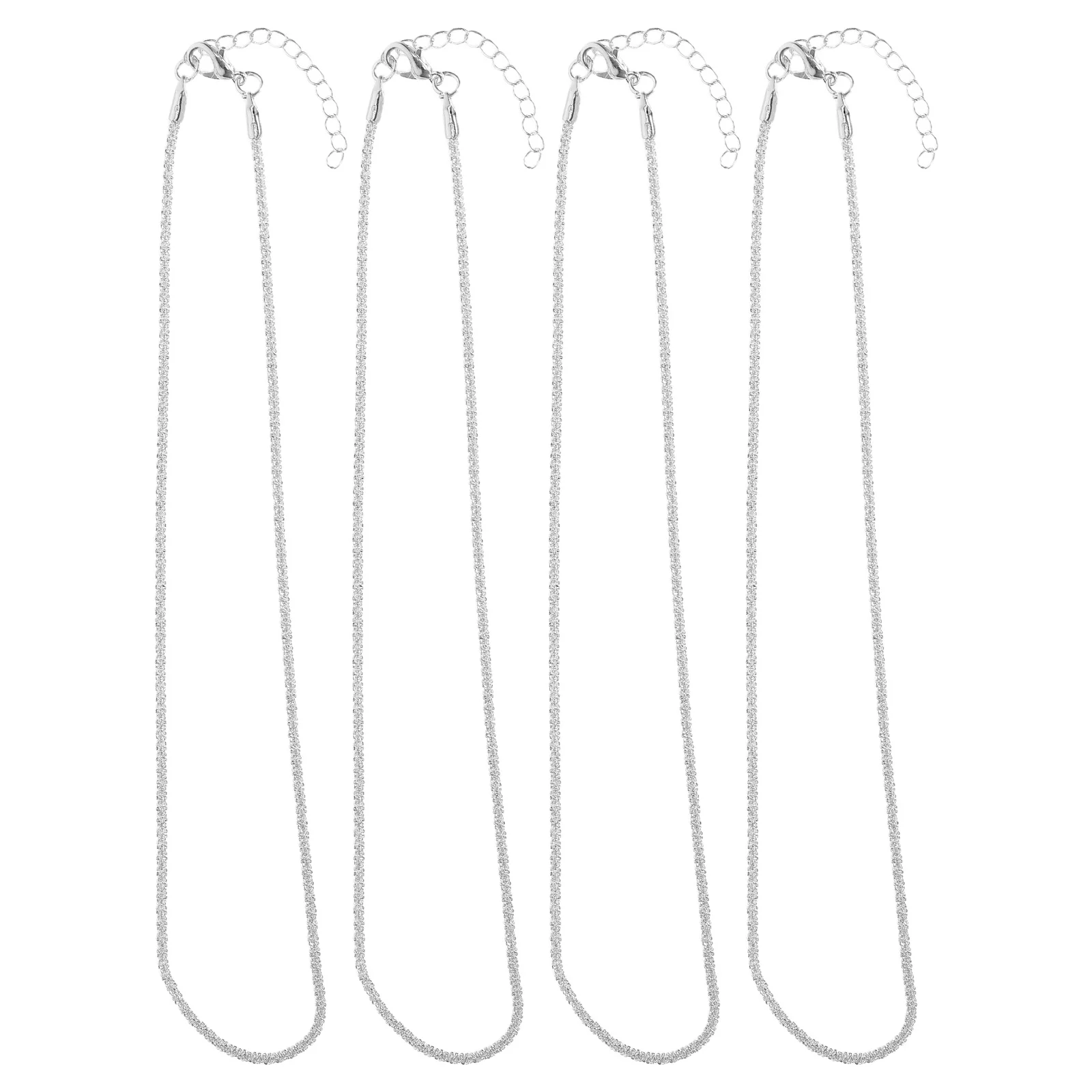

4 Pcs Clavicle Necklace Jewelry Choker for Party Metal Chain Necklaces Women Alloy Accessory