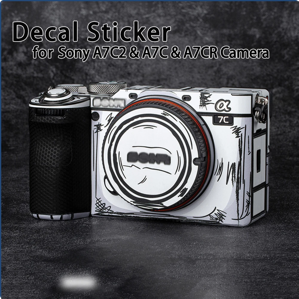 A7C2 A7C A7CR autocollant de peau d'appareil photo A7CII Film de protection A7CM2 A7CR housse Film enveloppant couvert pour Sony Alpha 7C II peau de décalcomanie