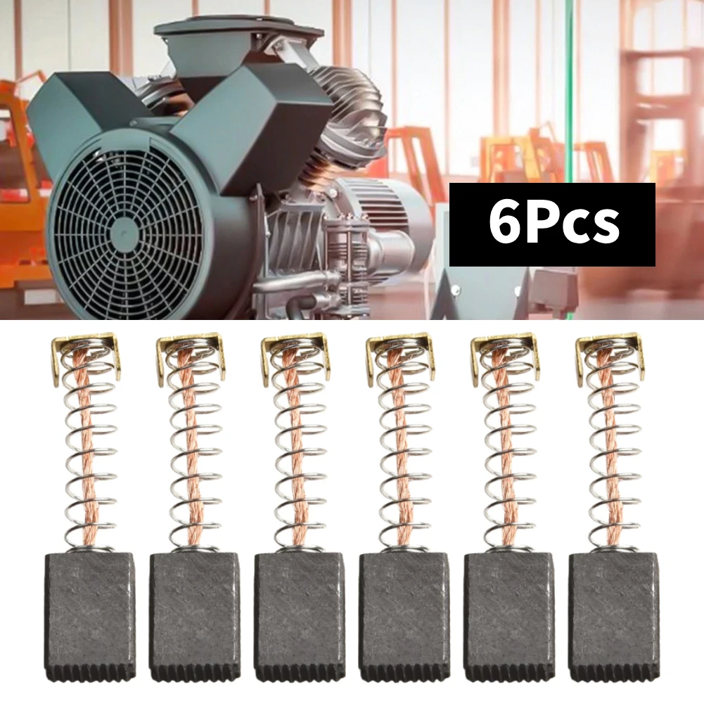 

6pcs Electric Motor Carbon Brushes Replacement 6x10x14mm Carbon Brushes Motor Grinding For Parkside PBH 1500 A1 Power Tool Acces