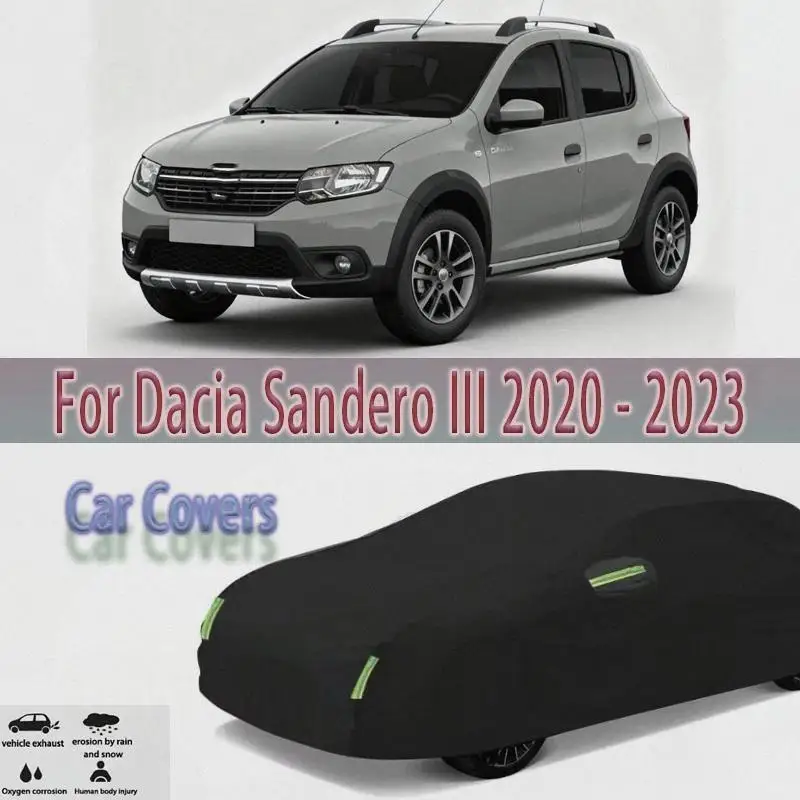 

For Full for Dacia Sandero III 2020-2023 Outdoor Protection Waterproof Dustproof Car Covers