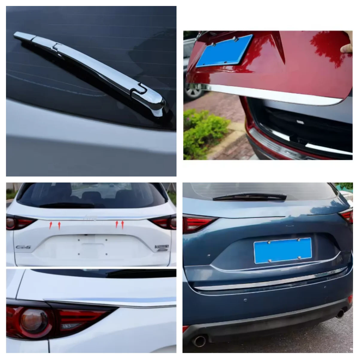 

For Mazda CX-5 CX5 2017-2022 Rear door trim/Rear trim/Rear wiper automotive exterior trim accessories