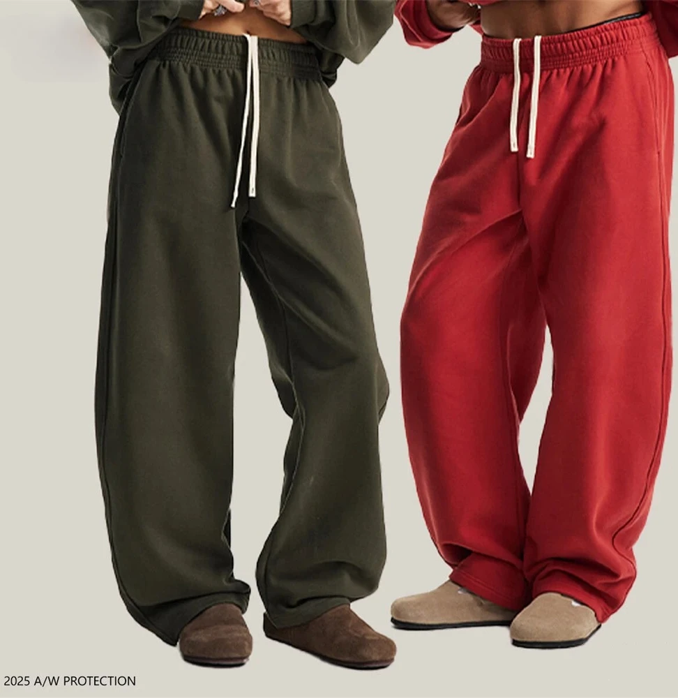 

Зимние мужские флисовые прямые брюки 430 г/м2, повседневные толстые теплые брюки унисекс, спортивные штаны