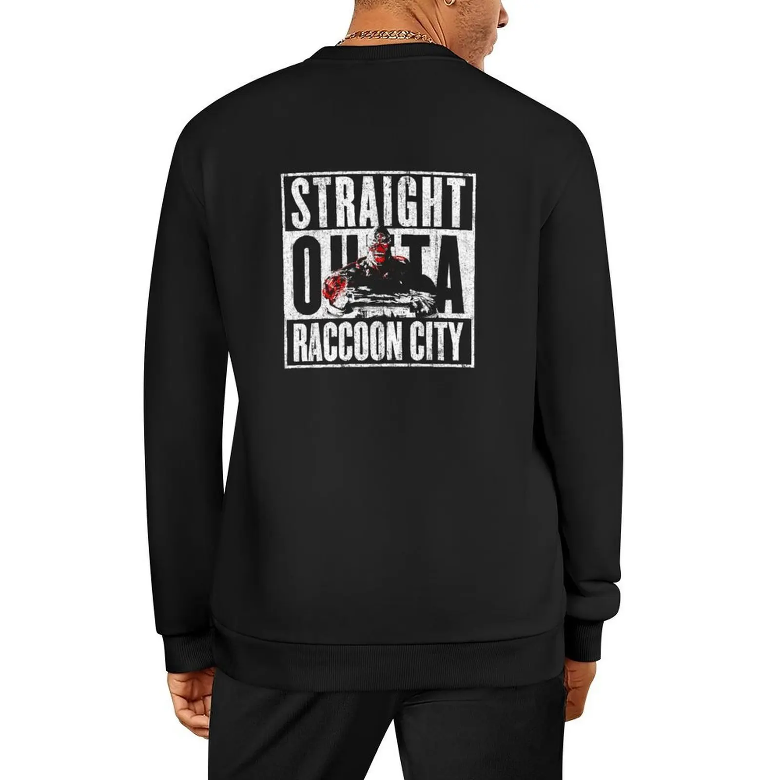 

Straight Outta Raccoon City Pullover tracksuit autumn new products anime clothing oversize sweatshirt