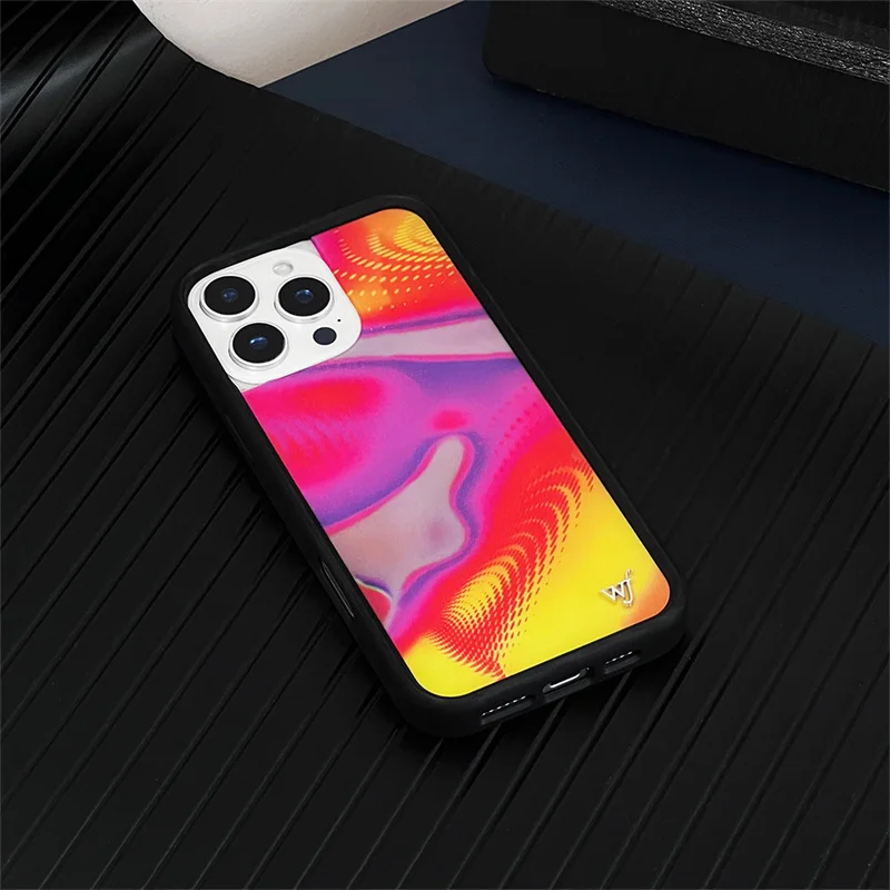 Wildflower 3D Girls colorful Boys Phone Case for iPhone 17 16 15 14 13 Pro Max 16pro 15pro WF Love Heart Cute Cartoon Cover