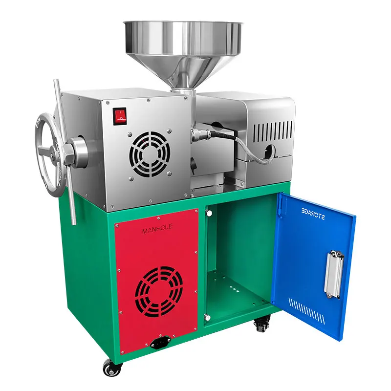 

15KG/H Edible Cooking Oil Press Screw Oil Expeller Cold & Hot Double Pressing Machine