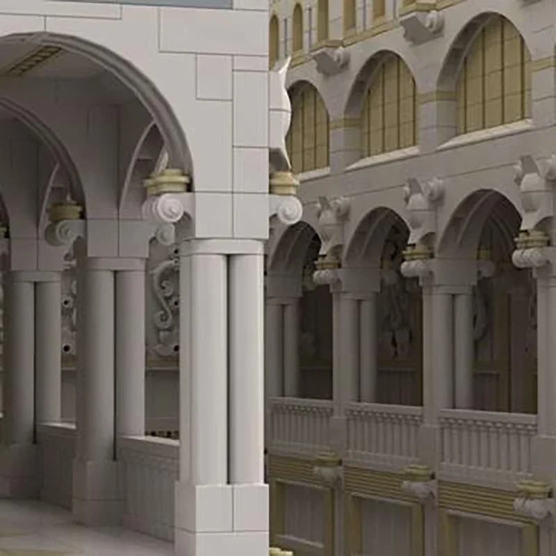 City Street View Series Moc Building Bricks Ancient Roman Basilica Model Building Technology Modular Block DIY Toy Holiday Gifts