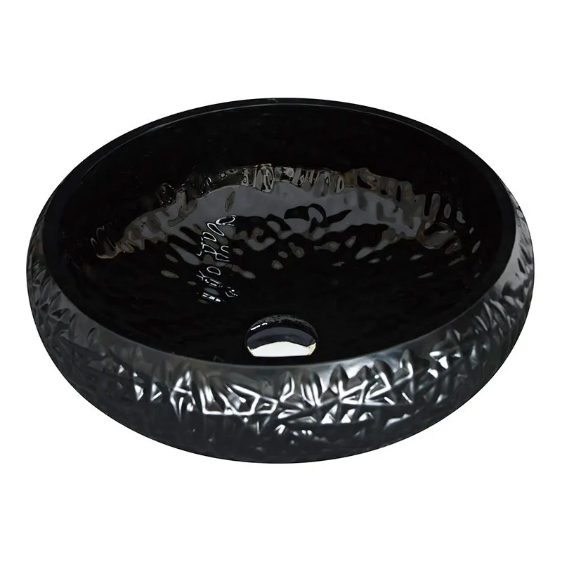 

Crystal transparent glass countertop basin, bathroom washbasin, American style countertop basin