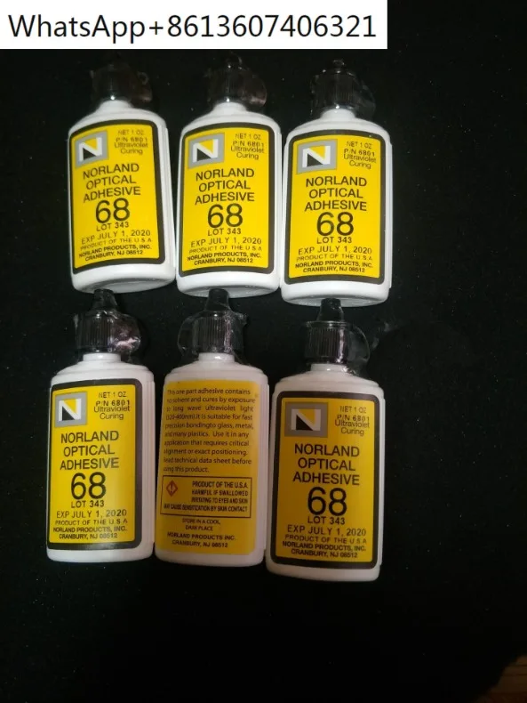 Norland NOA68 ultraviolet UV glue  ultraviolet curing optical glue Norland noa68