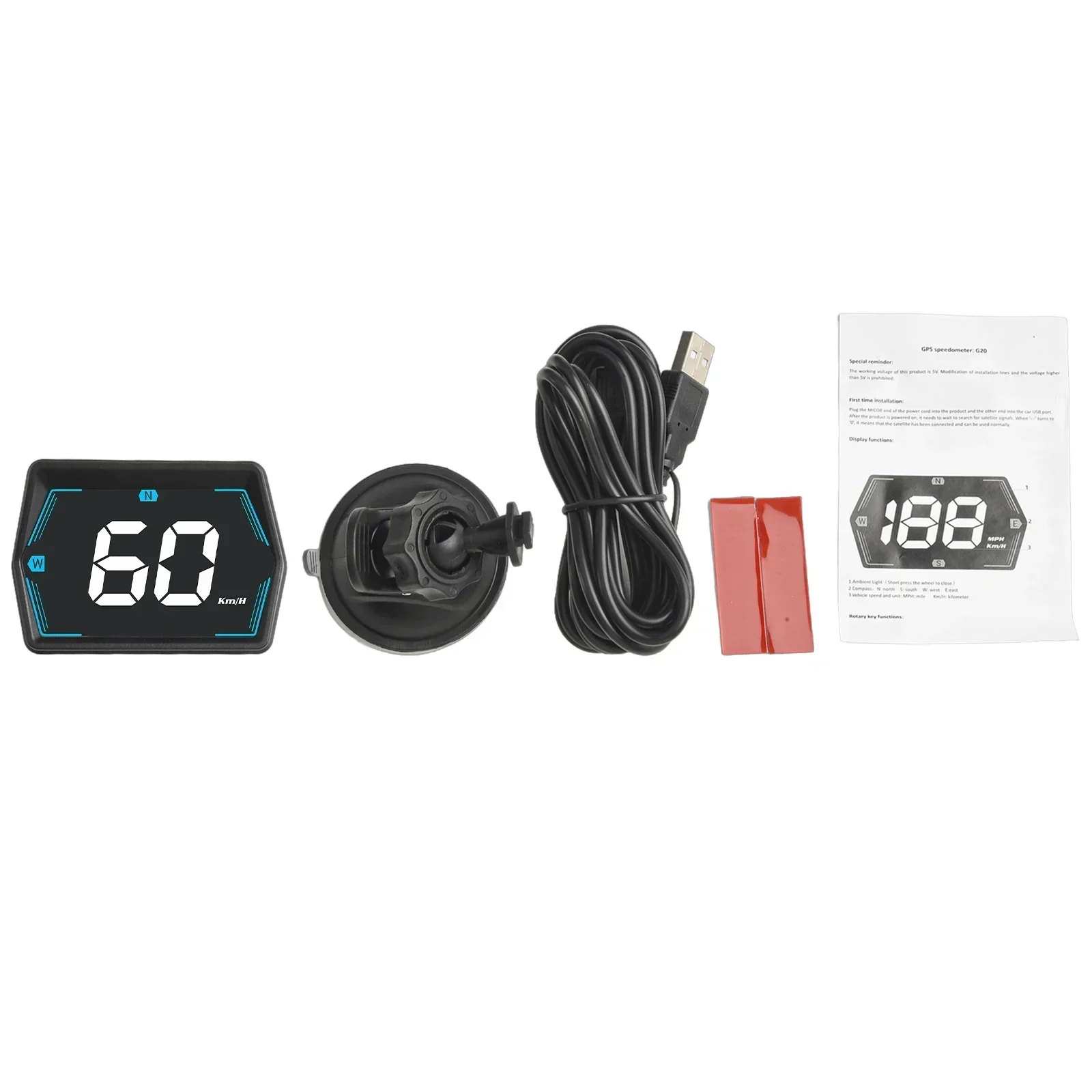 Daytime Driving HUD Head-Up Display Automatic Speed Notice Compact Convenient Power Supply For All Vehicle Types