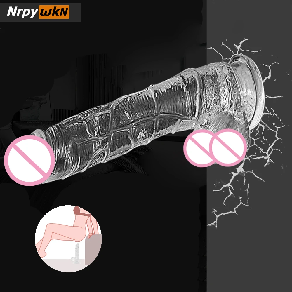 

Realistic Dildo for Experienced User G Spot Anus Stimulation, Clear Dildo Classical Jelly Dildo Big Size Penis, Adult Sex Toys