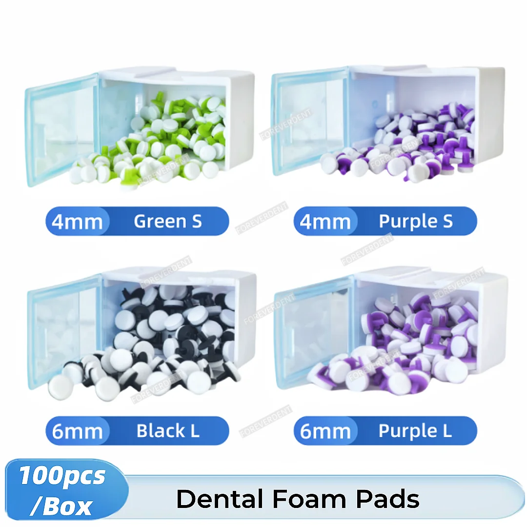 

Dental Foam Pads Veneer Composite Resin Filling Spatula Handle Green Black Purple Grey Handel