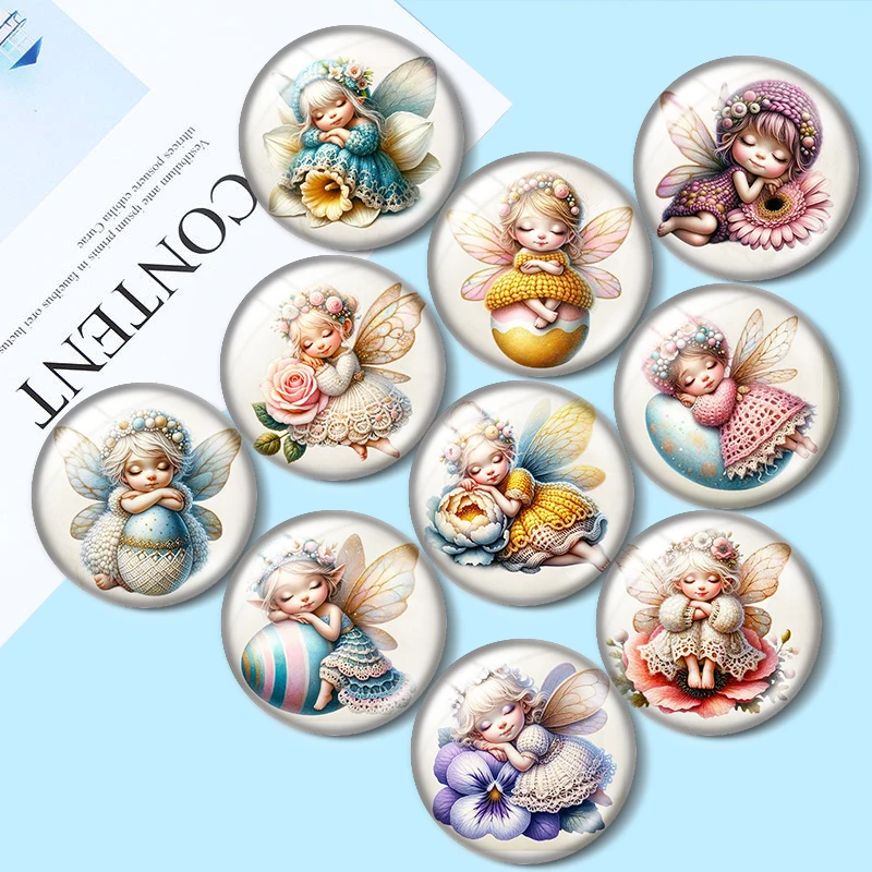 

Фея милая девушка Clipart 12 мм/18 мм/20 мм/25 мм круглый фото стеклянный кабошон с плоской задней частью изготовление фурнитуры брелок