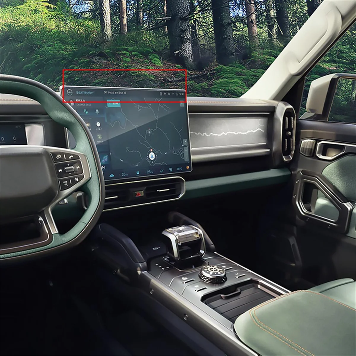 

For Chery Jetour Traveller T2 Screen Rear Storage Box Dashboard Storage Box Organizer Tray Interior AccessoriesJAS