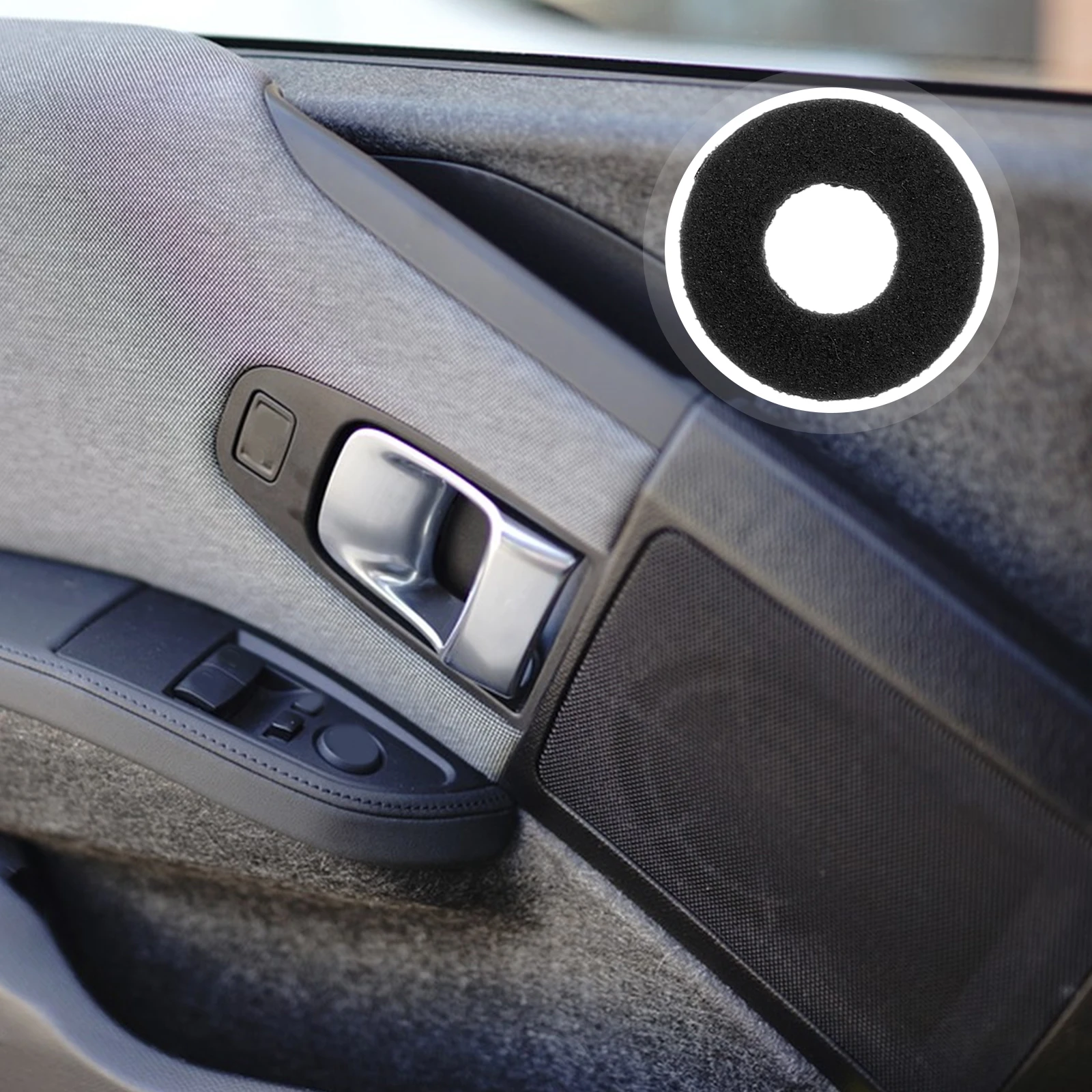 

100pcs Car Door Buckle Highdensity Sponge Anti-vibration Gasket Shock Absorber Universal Impact Pad Interior Screw Fixation