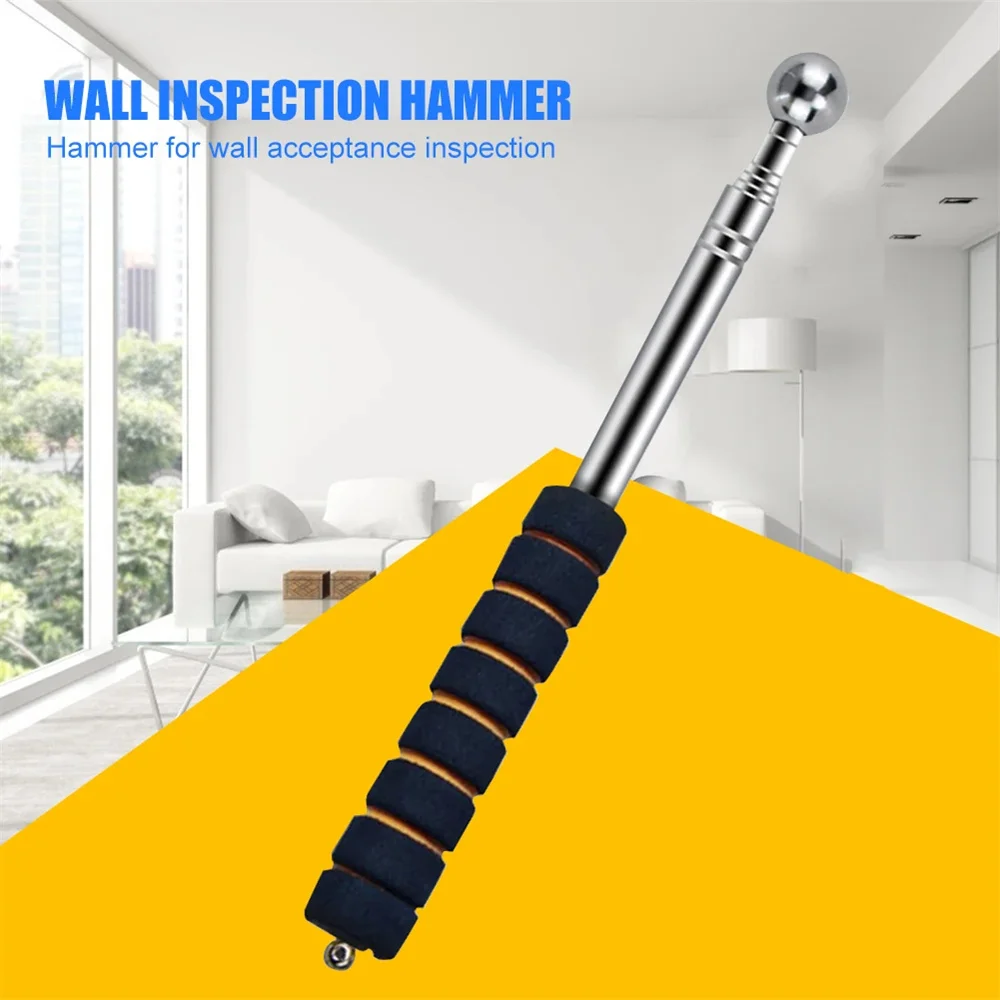 1PC Telescopic Wall Check Hammer Walls Floors Ceilings Tiles Test Telescopic Thickening Checker Hammer