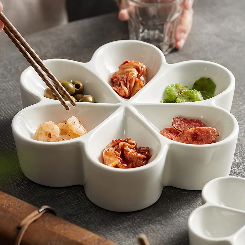 

insulation platter plate Hotel restaurant artistic conception dishes cold dishes set plate high sense tableware snack plate.